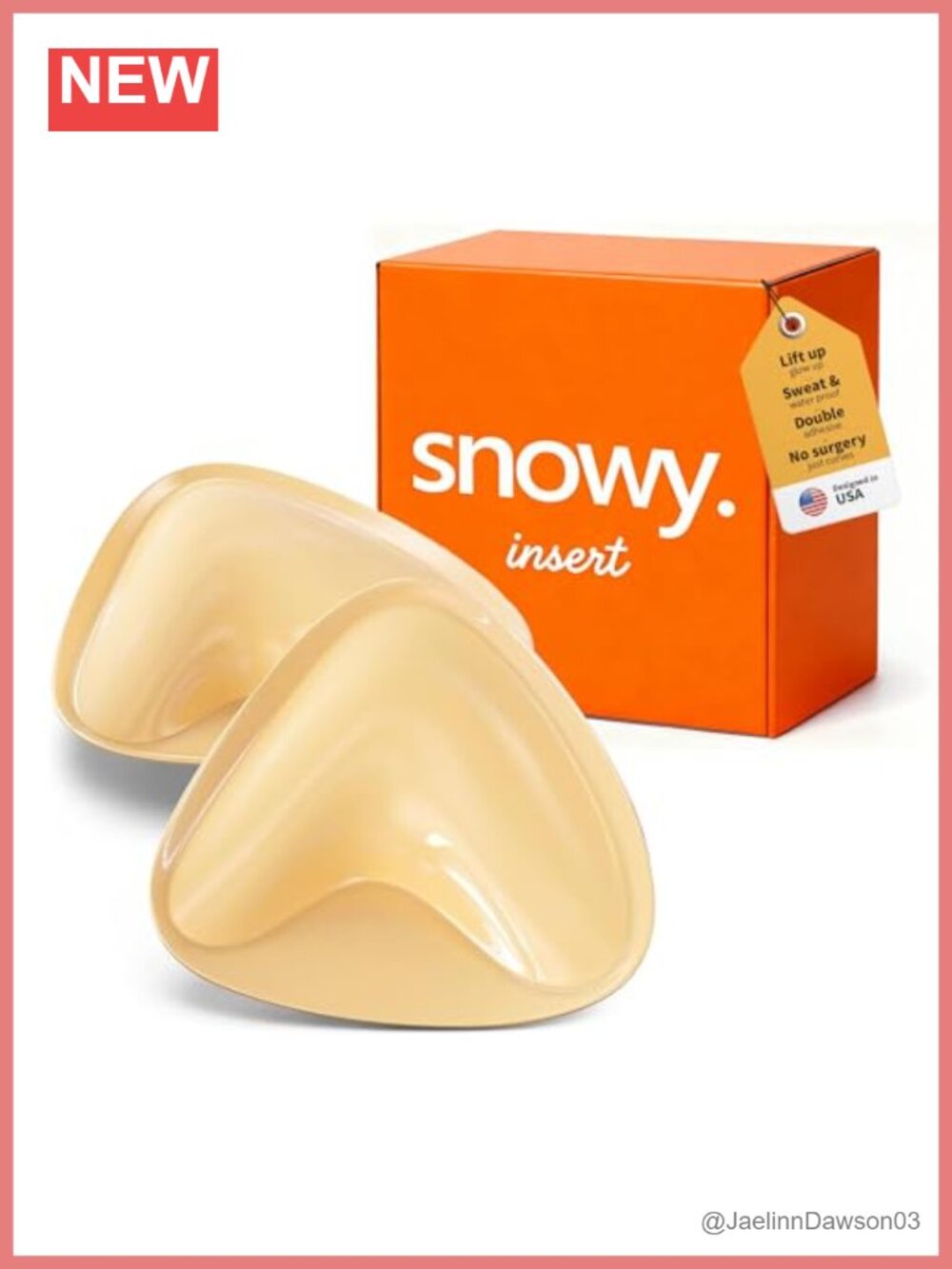 Dual-Sided Push Up Bra Inserts Waterproof Reusable Adhesive Strapless Backless